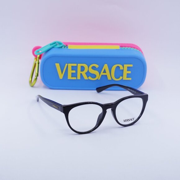 Versace Kids VK3321U GB1 Cat Eye Eyeglasses 48mm - Black - Picture 1 of 10